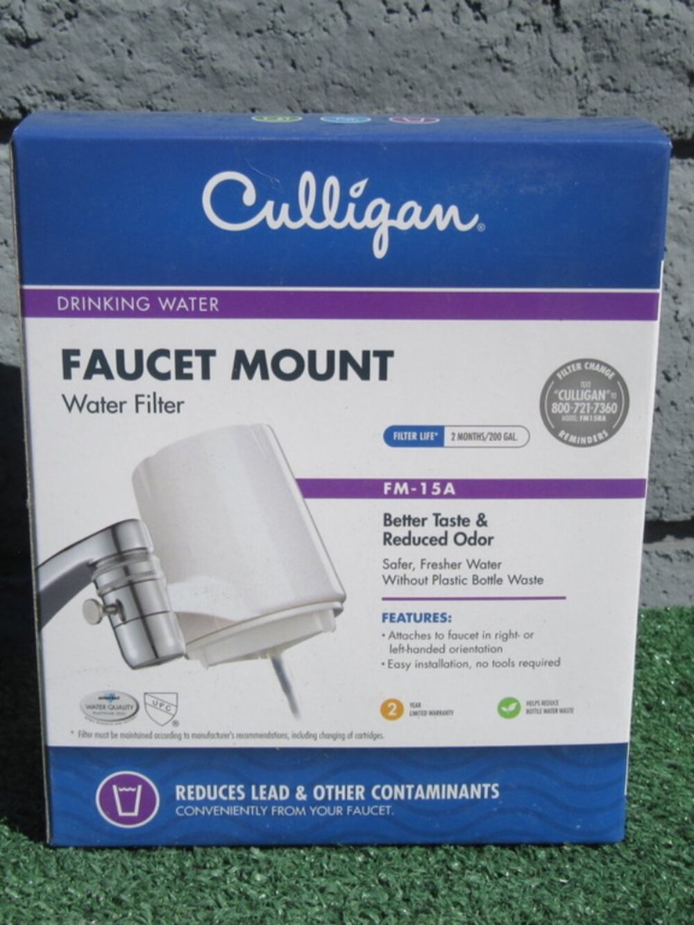 Brand New Culligan Faucet Mount Water Filter FM-15A